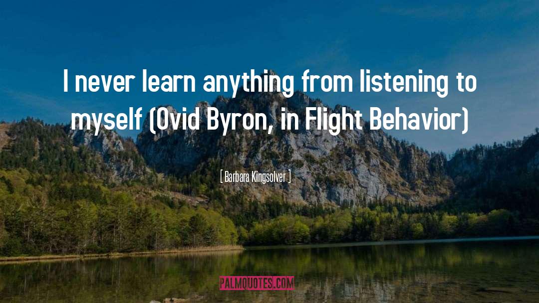 Ovid Byron quotes by Barbara Kingsolver