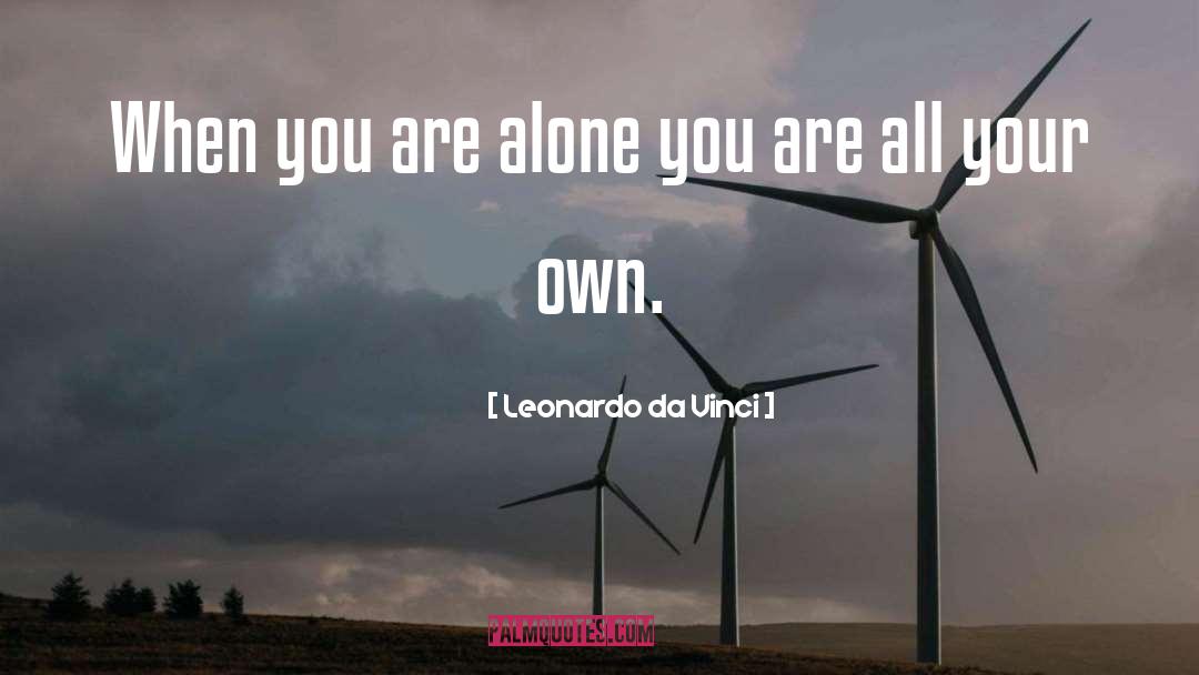 Own Self quotes by Leonardo Da Vinci