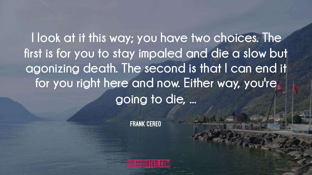 Owning Choices quotes by Frank Cereo