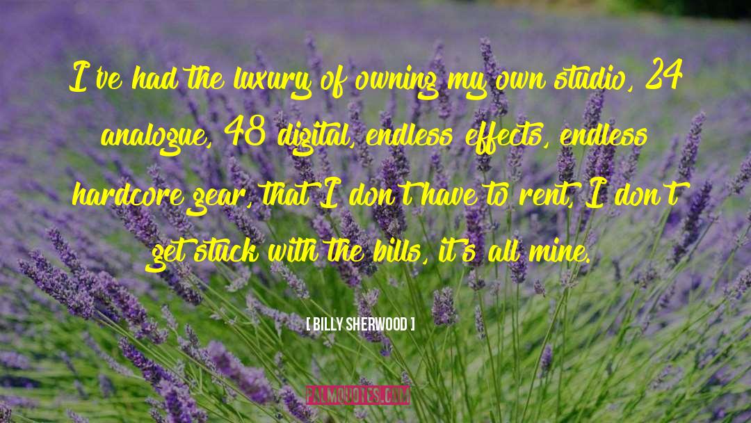 Owning quotes by Billy Sherwood