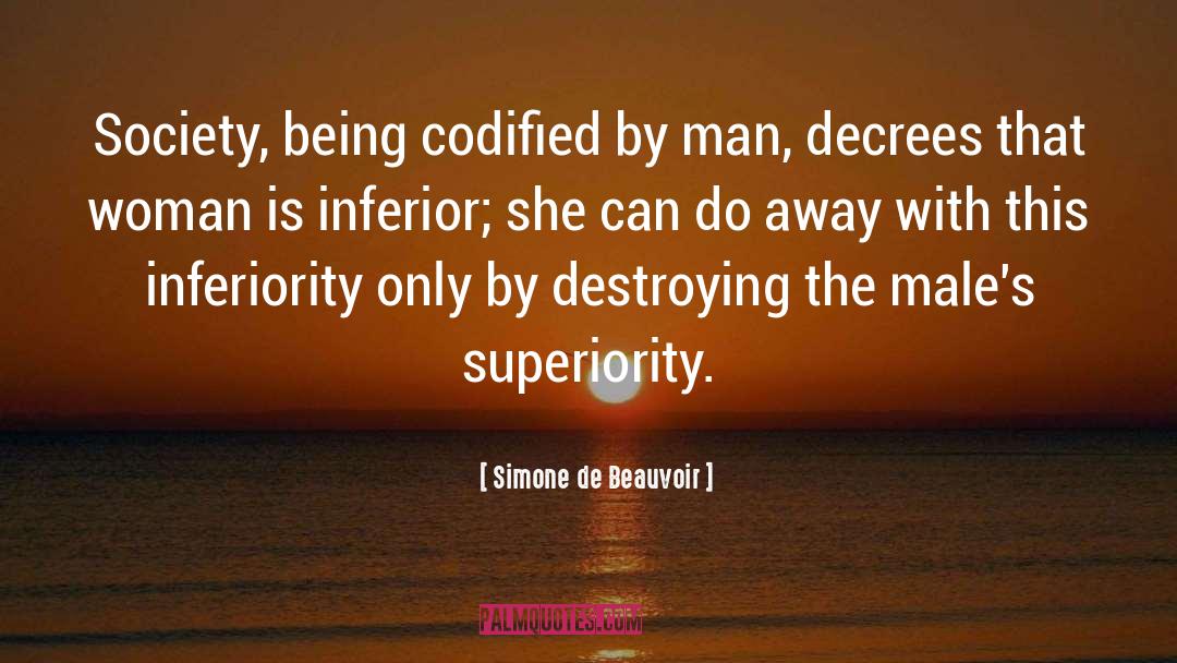 Oxenham Society quotes by Simone De Beauvoir