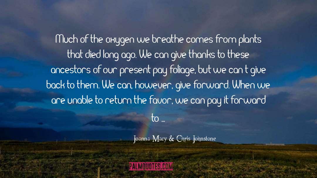 Oxygen quotes by Joanna Macy & Chris Johnstone