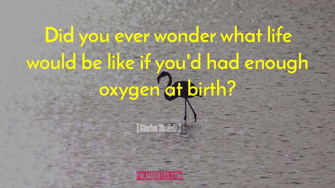 Oxygen Theory quotes by Cherise Sinclair