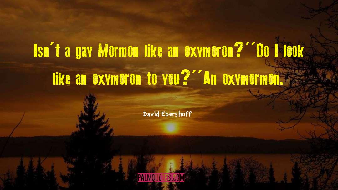 Oxymoron quotes by David Ebershoff