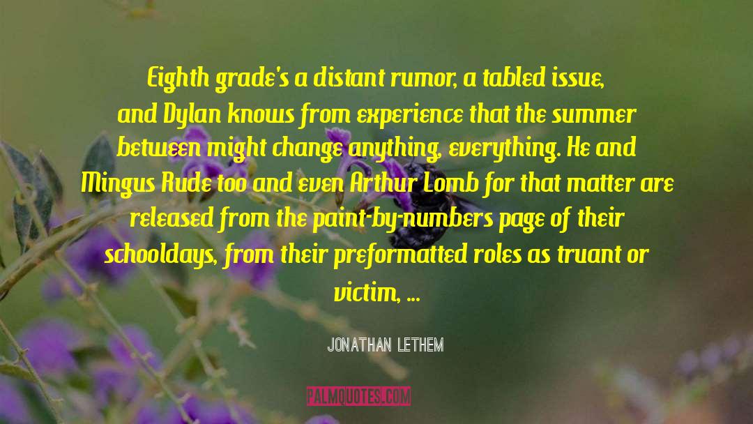 P 151 quotes by Jonathan Lethem