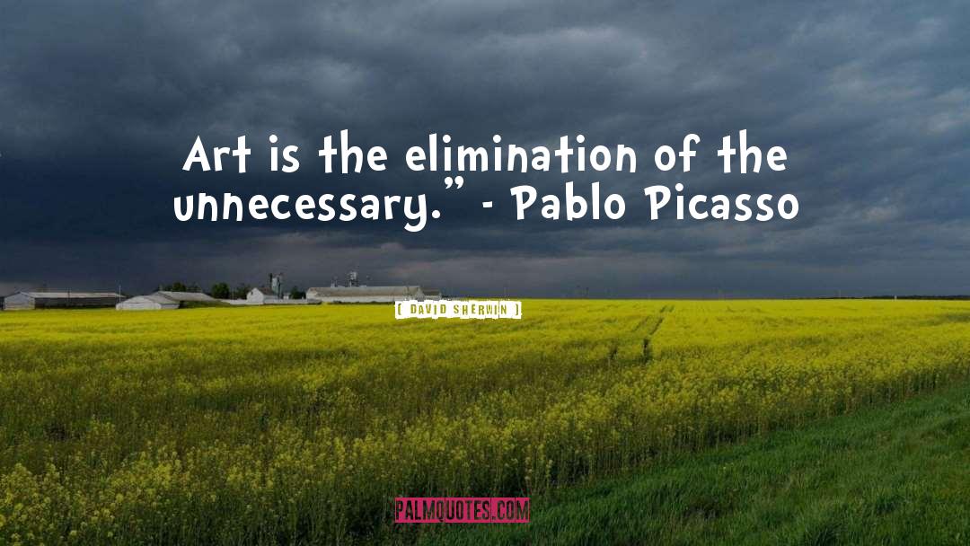 Pablo Picasso quotes by David Sherwin