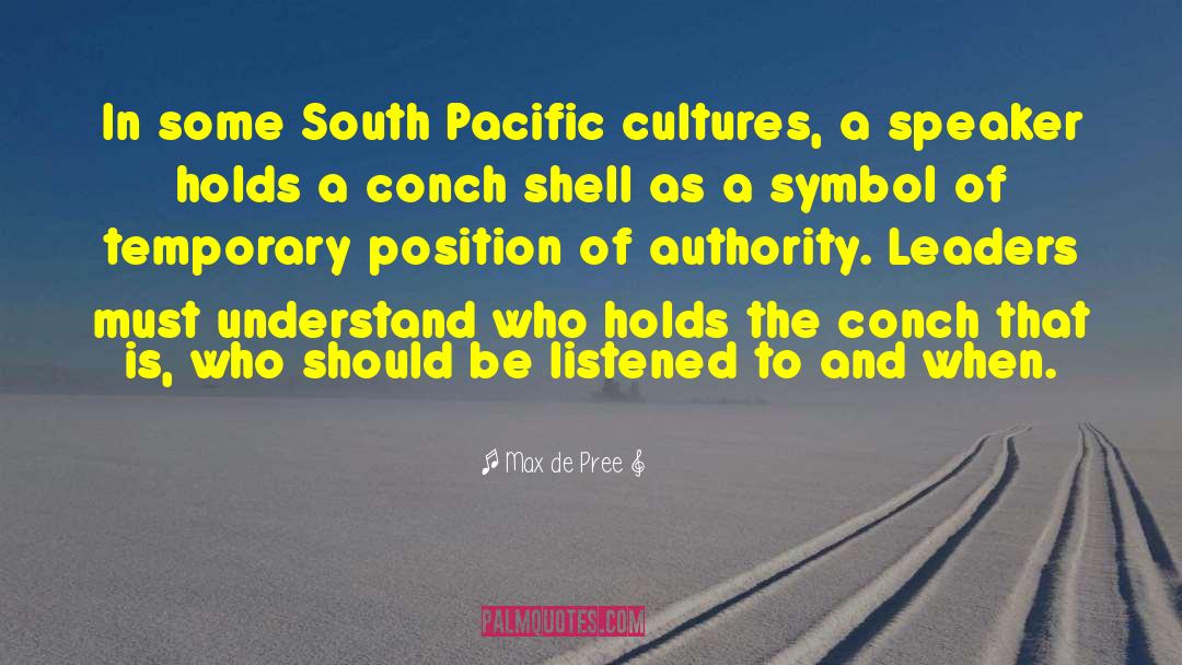 Pacific Islands quotes by Max De Pree