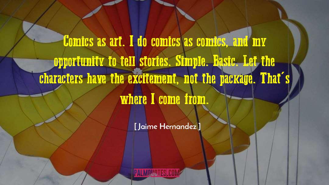 Package quotes by Jaime Hernandez