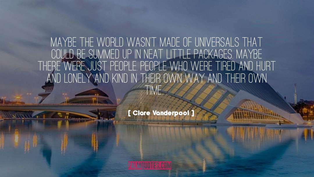 Packages quotes by Clare Vanderpool