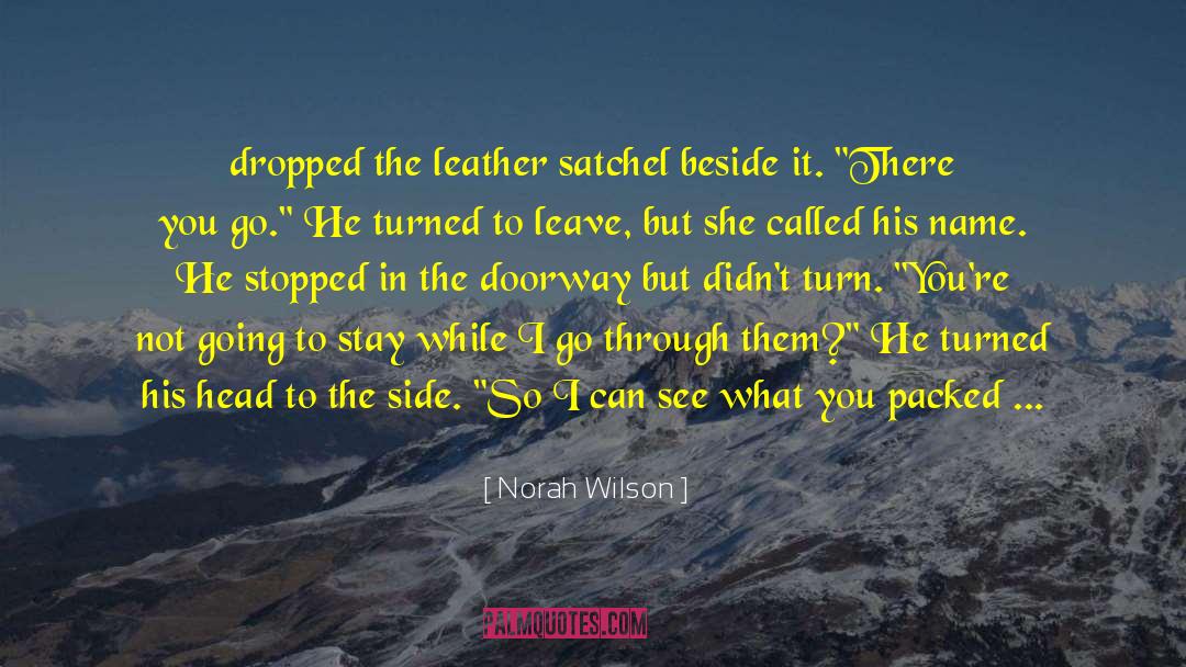 Packed quotes by Norah Wilson
