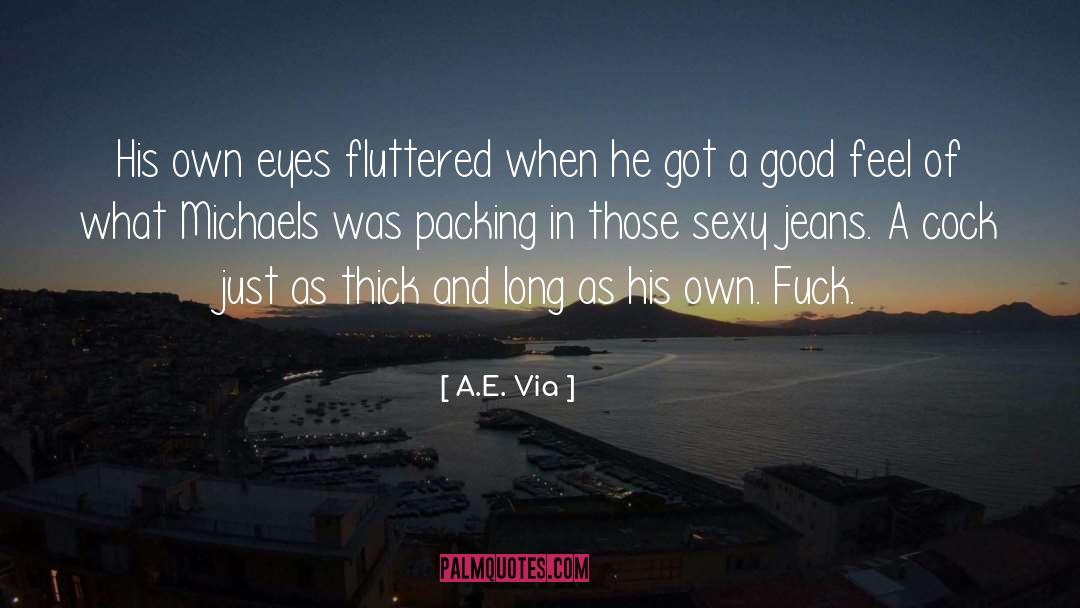 Packing Suitcase quotes by A.E. Via
