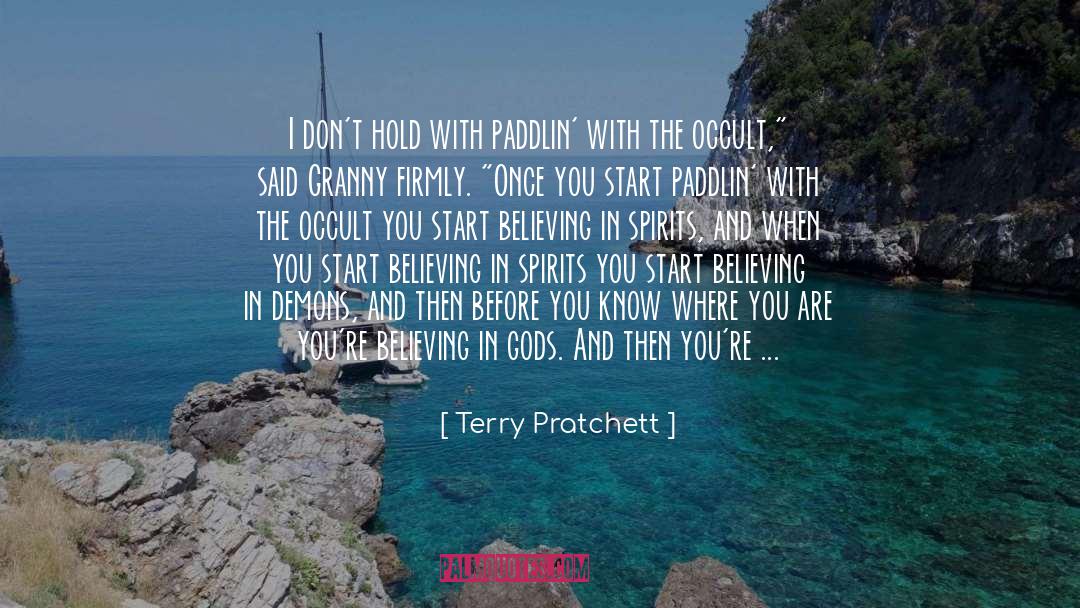 Paddlin quotes by Terry Pratchett