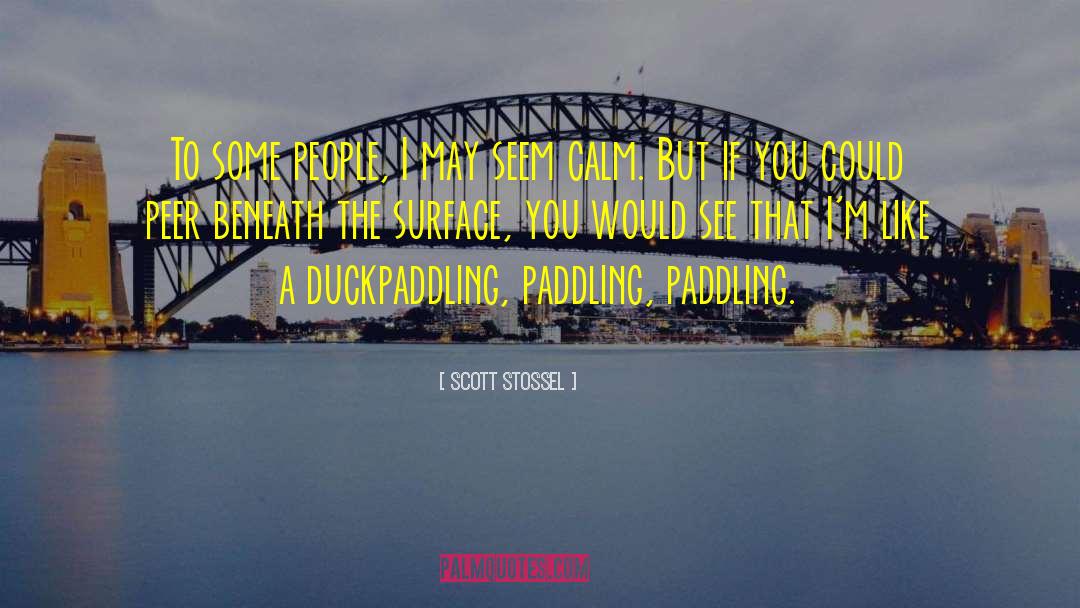 Paddling quotes by Scott Stossel