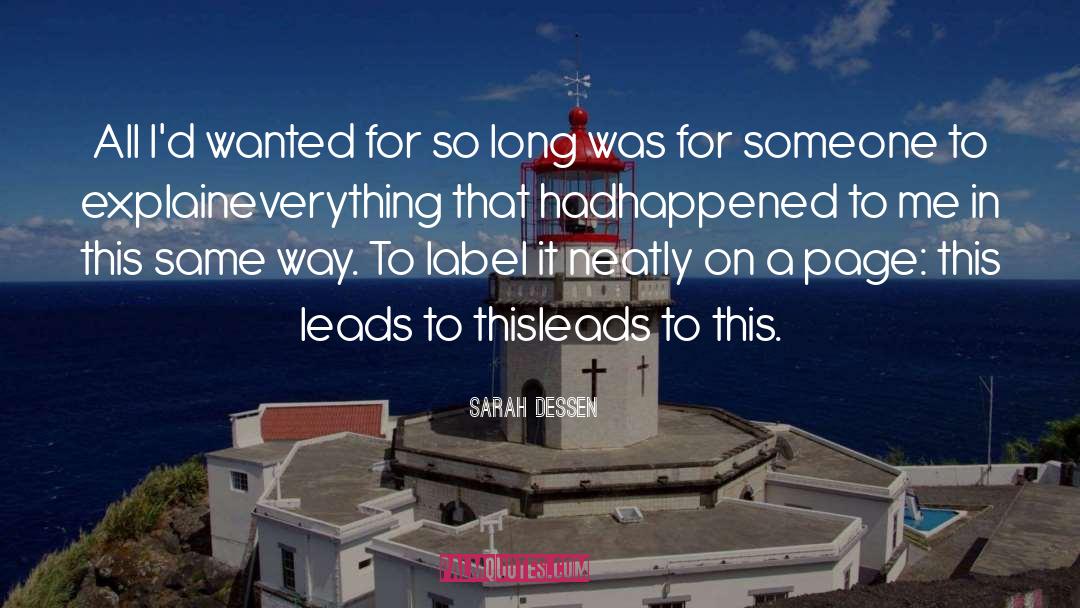 Page 147 quotes by Sarah Dessen