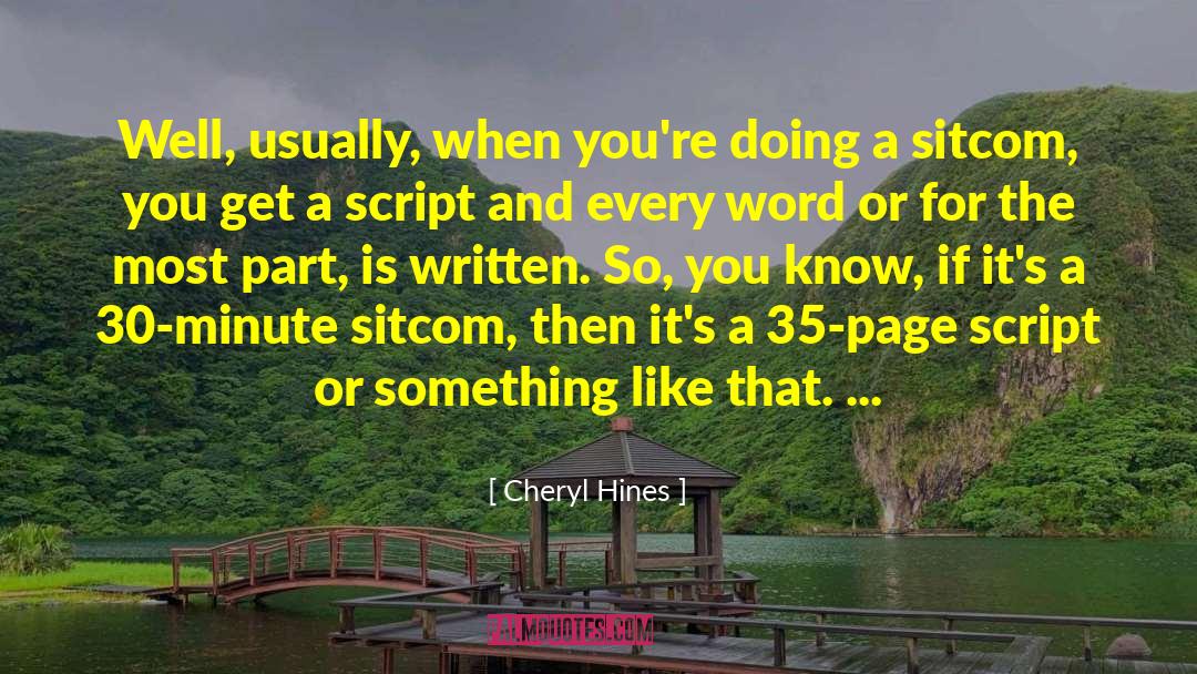 Page 3 quotes by Cheryl Hines