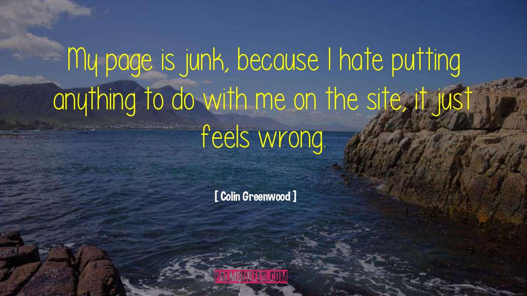 Page 498 quotes by Colin Greenwood