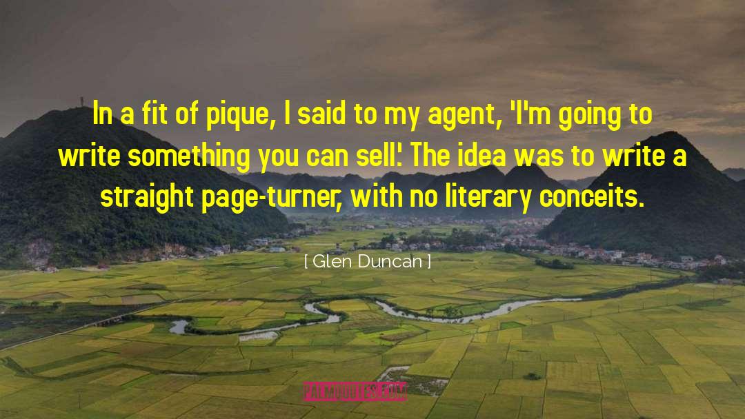 Page Turner Beach Read quotes by Glen Duncan