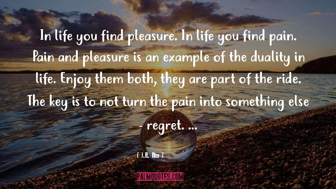 Pain And Pleasure quotes by J.R. Rim