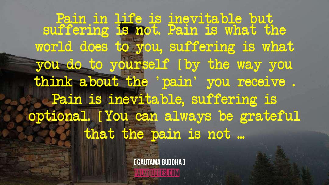 Pain In Life quotes by Gautama Buddha