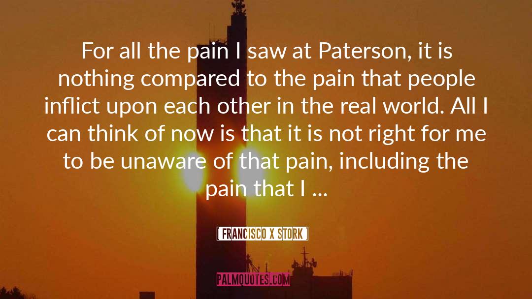 Pain Inside quotes by Francisco X Stork
