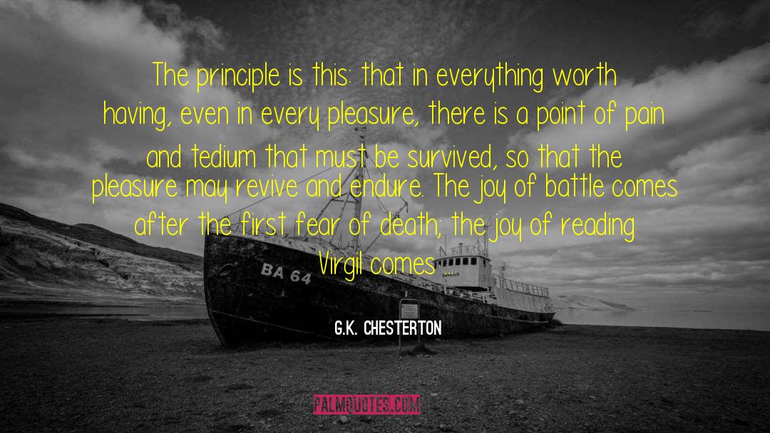 Pain Pleasure quotes by G.K. Chesterton