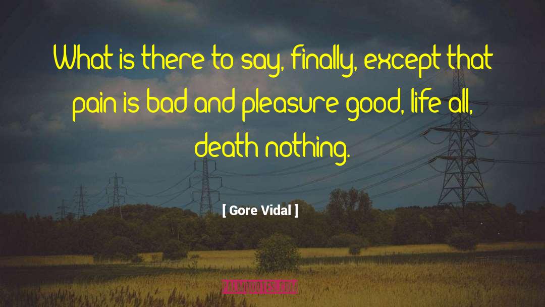 Pain Pleasure quotes by Gore Vidal