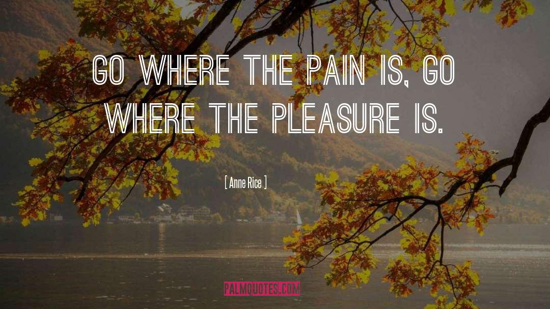 Pain Pleasure quotes by Anne Rice
