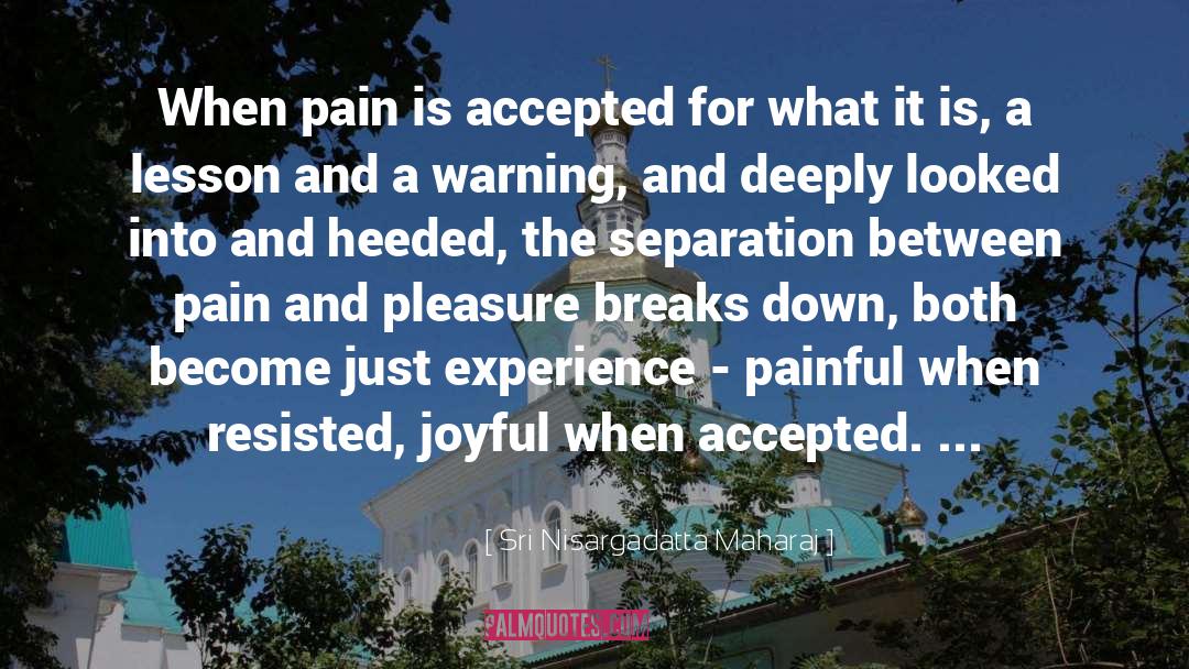 Pain Restoration quotes by Sri Nisargadatta Maharaj