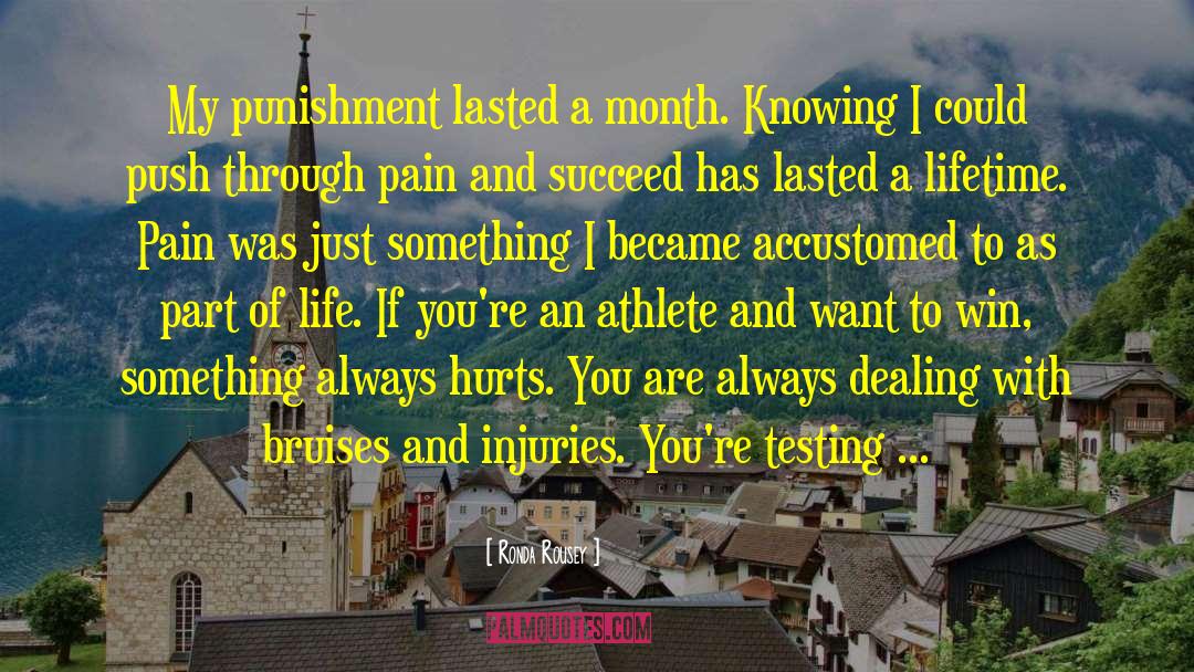 Pain Restoration quotes by Ronda Rousey