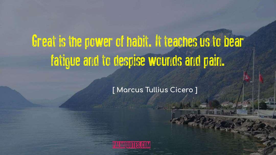 Pain Teaches quotes by Marcus Tullius Cicero