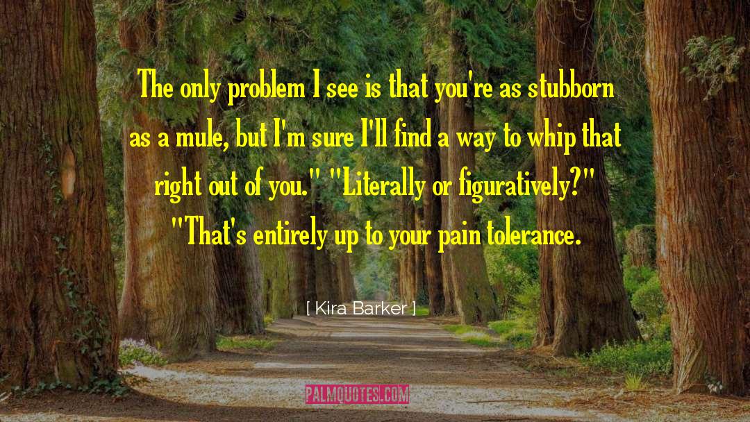 Pain Tolerance quotes by Kira Barker