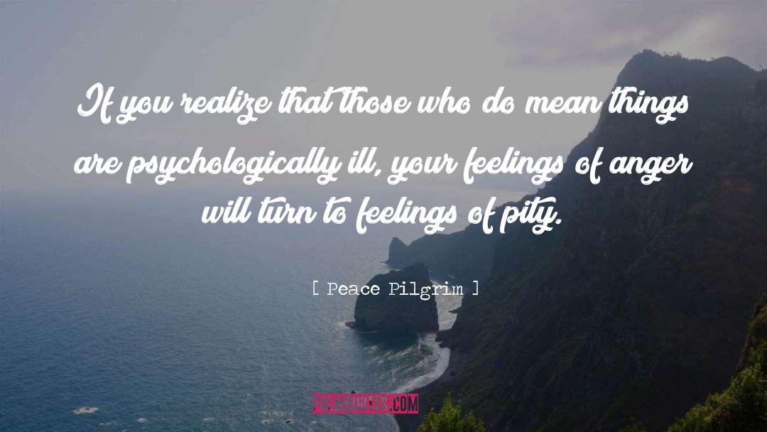 Painful Feelings quotes by Peace Pilgrim