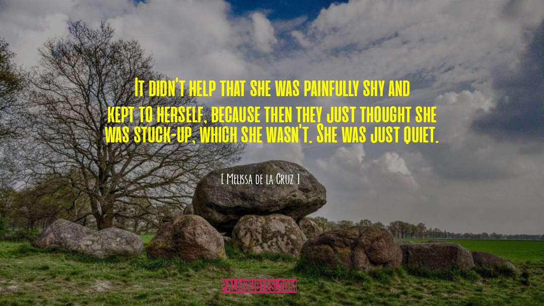 Painfully quotes by Melissa De La Cruz