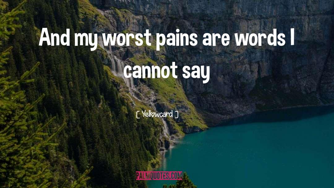 Pains quotes by Yellowcard