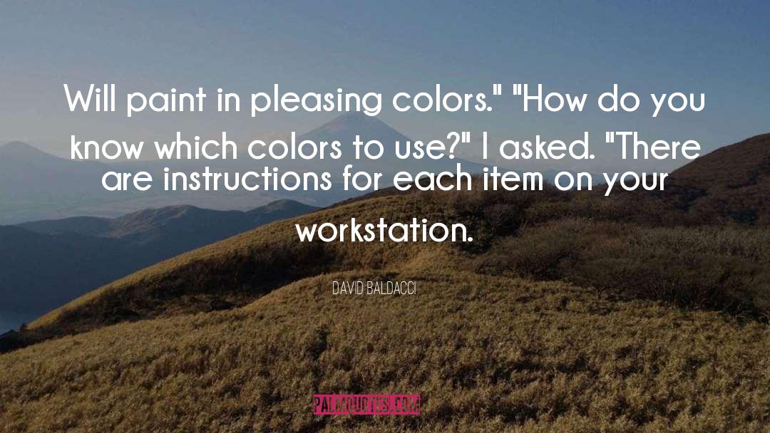 Paint quotes by David Baldacci