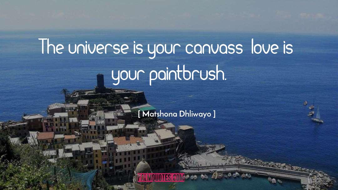 Paintbrush quotes by Matshona Dhliwayo