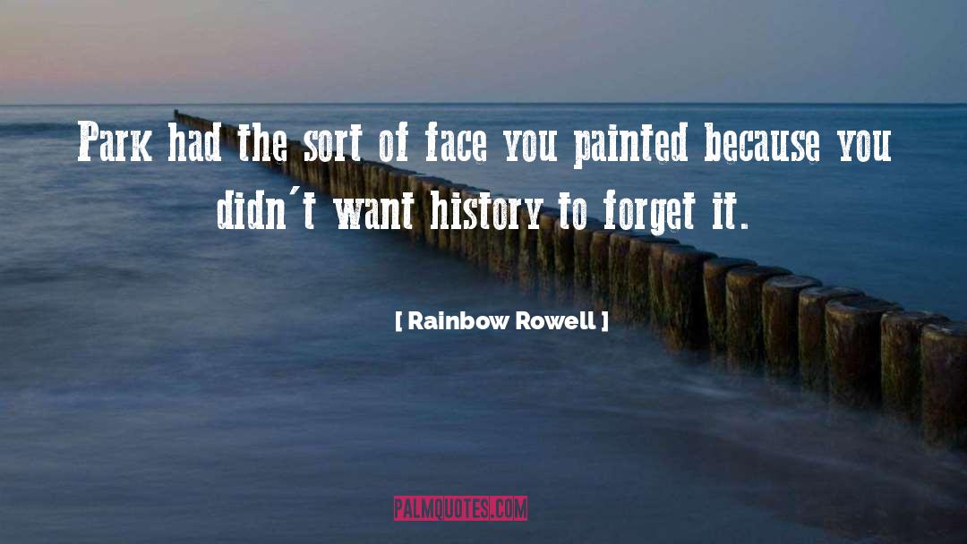 Painted quotes by Rainbow Rowell