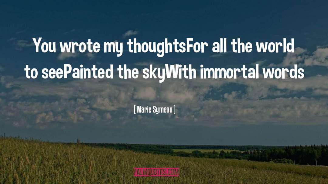 Painted quotes by Marie Symeou