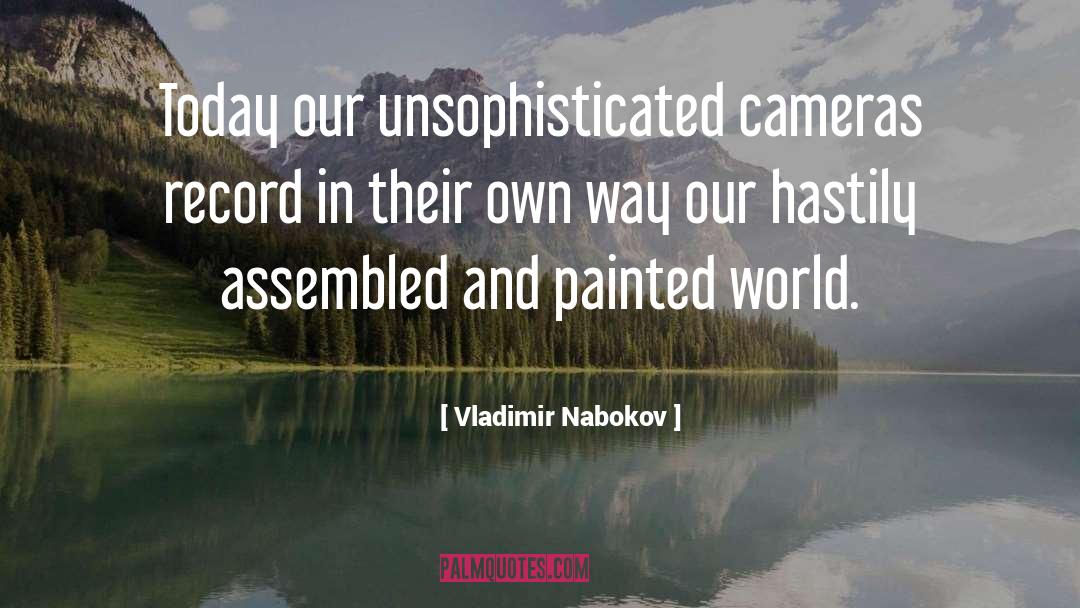 Painted quotes by Vladimir Nabokov