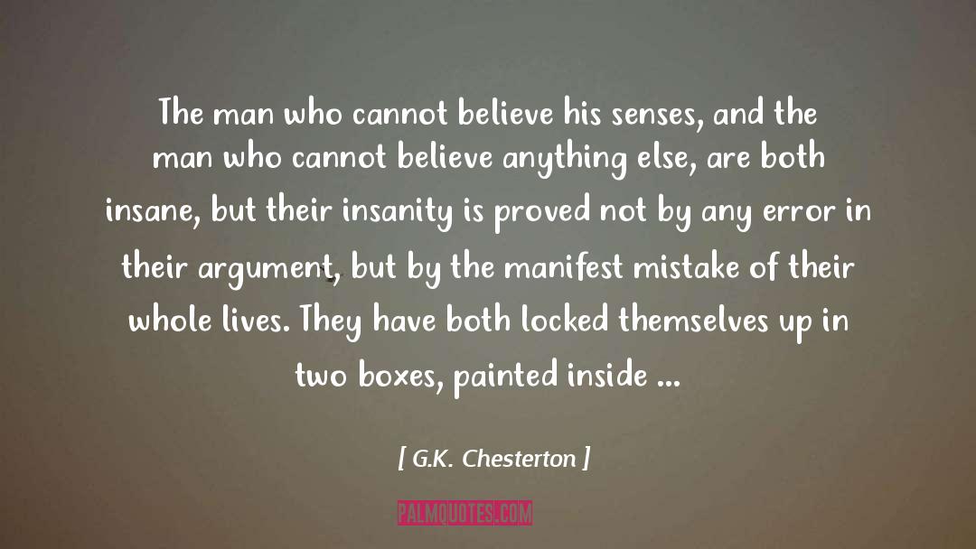Painted Scenes quotes by G.K. Chesterton