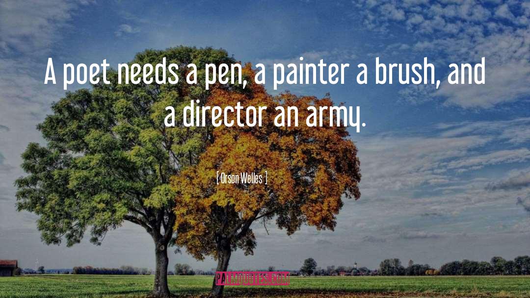 Painter quotes by Orson Welles