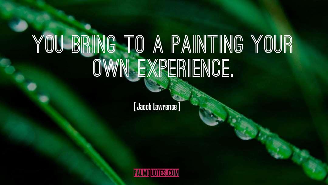 Painting Cabinets quotes by Jacob Lawrence