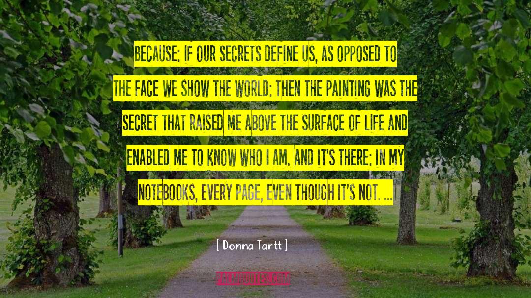 Painting Face Scene quotes by Donna Tartt
