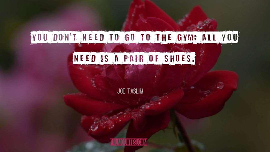 Pair Of Shoes quotes by Joe Taslim