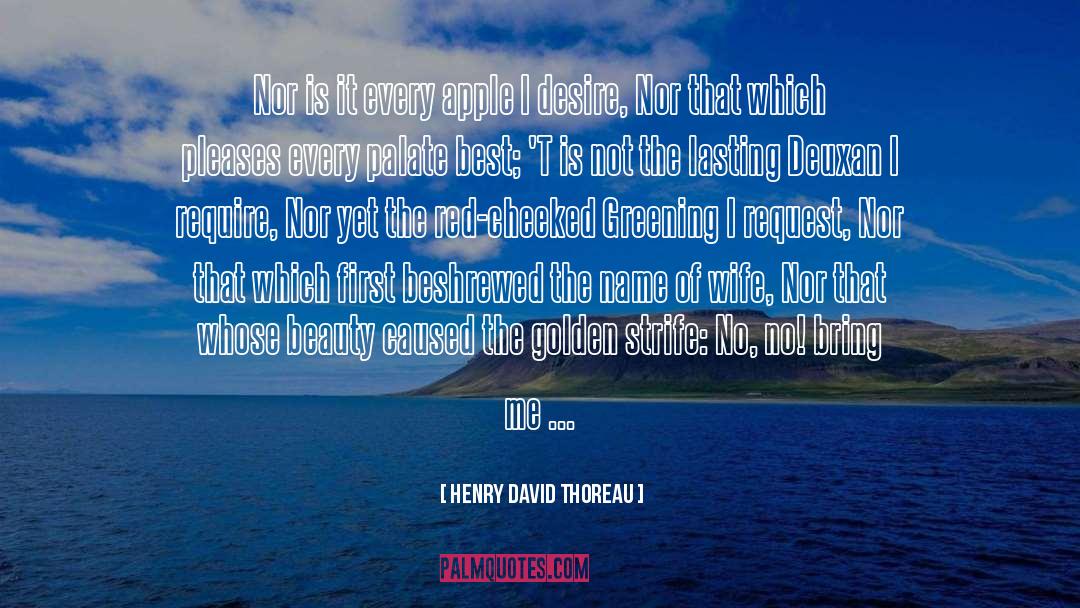 Palate quotes by Henry David Thoreau