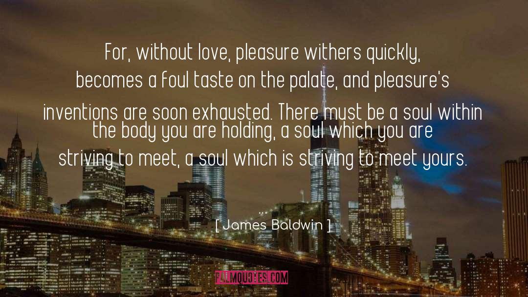 Palate quotes by James Baldwin