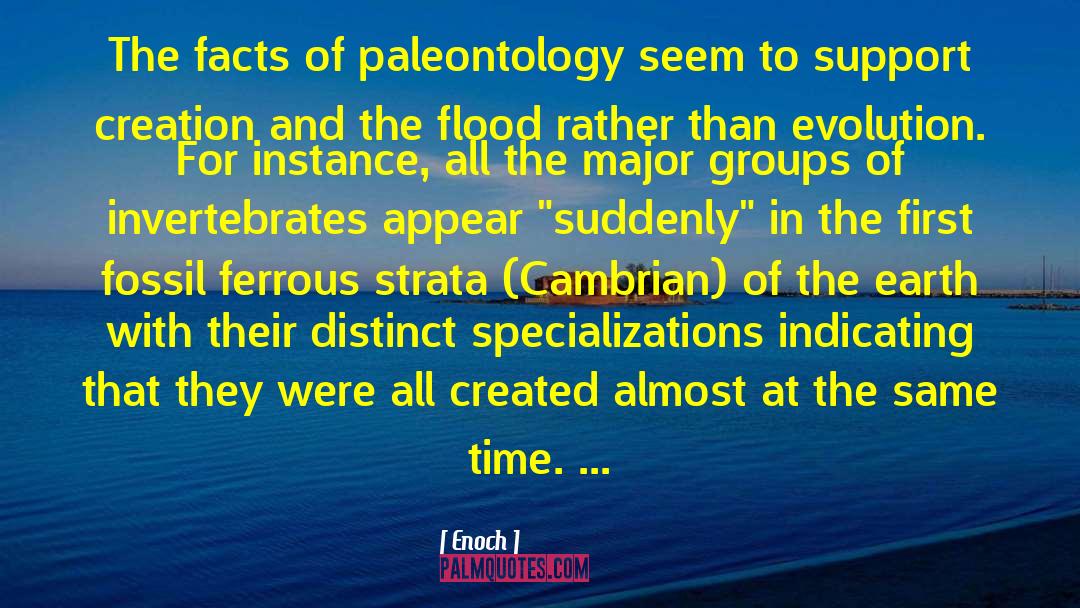 Paleontology quotes by Enoch
