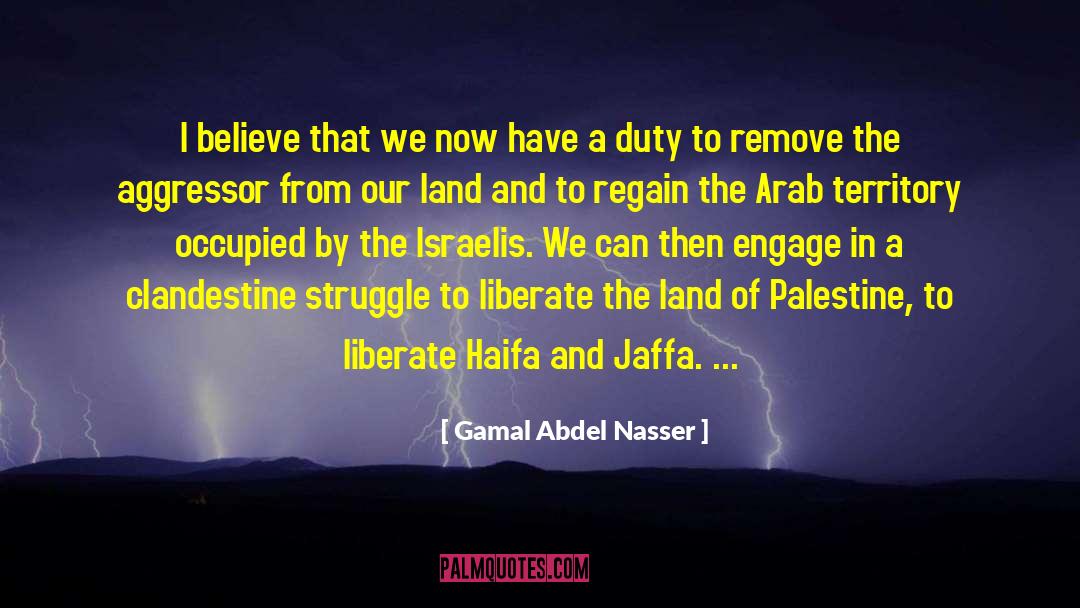 Palestine quotes by Gamal Abdel Nasser