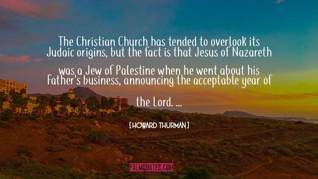 Palestine quotes by Howard Thurman