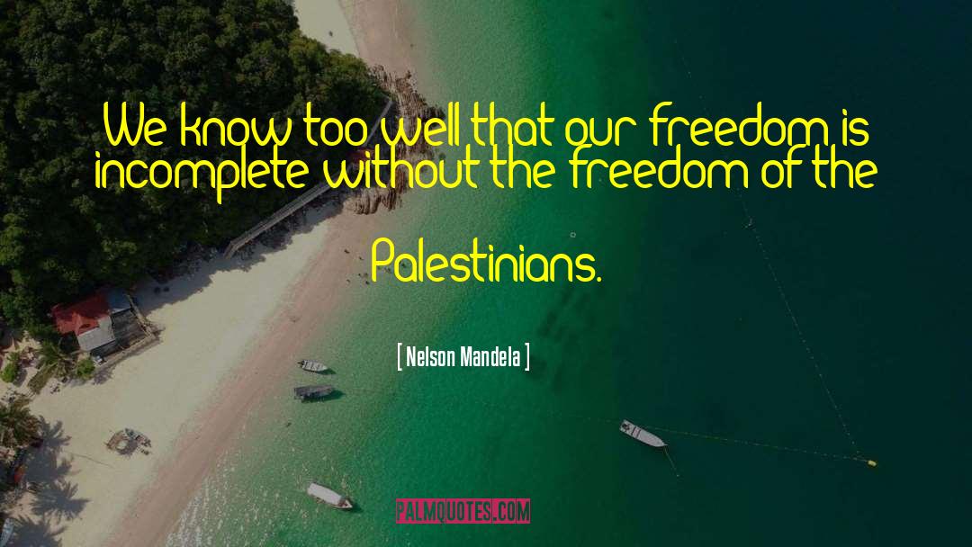 Palestinian Freedom quotes by Nelson Mandela